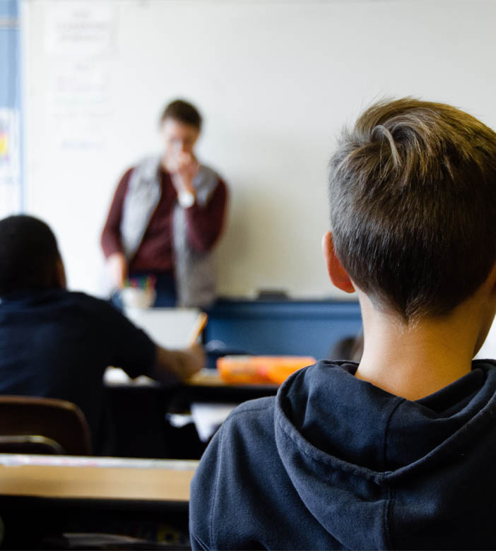 Boy in classroom