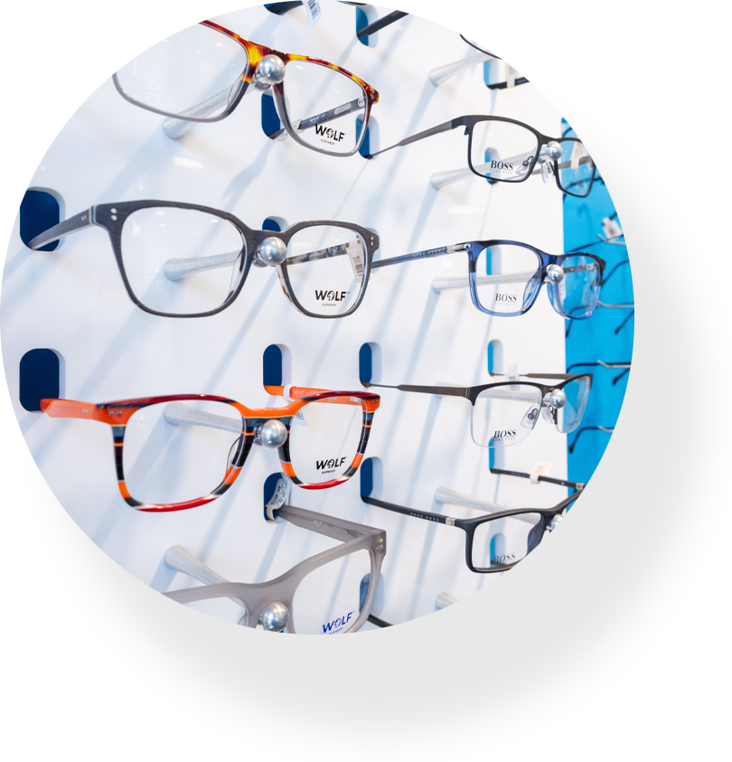 Spectacles on display